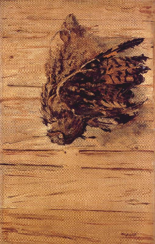 Edouard Manet Dead Eagle Owl Norge oil painting art